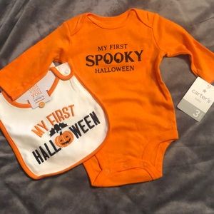First Halloween Bodysuit and Bib set